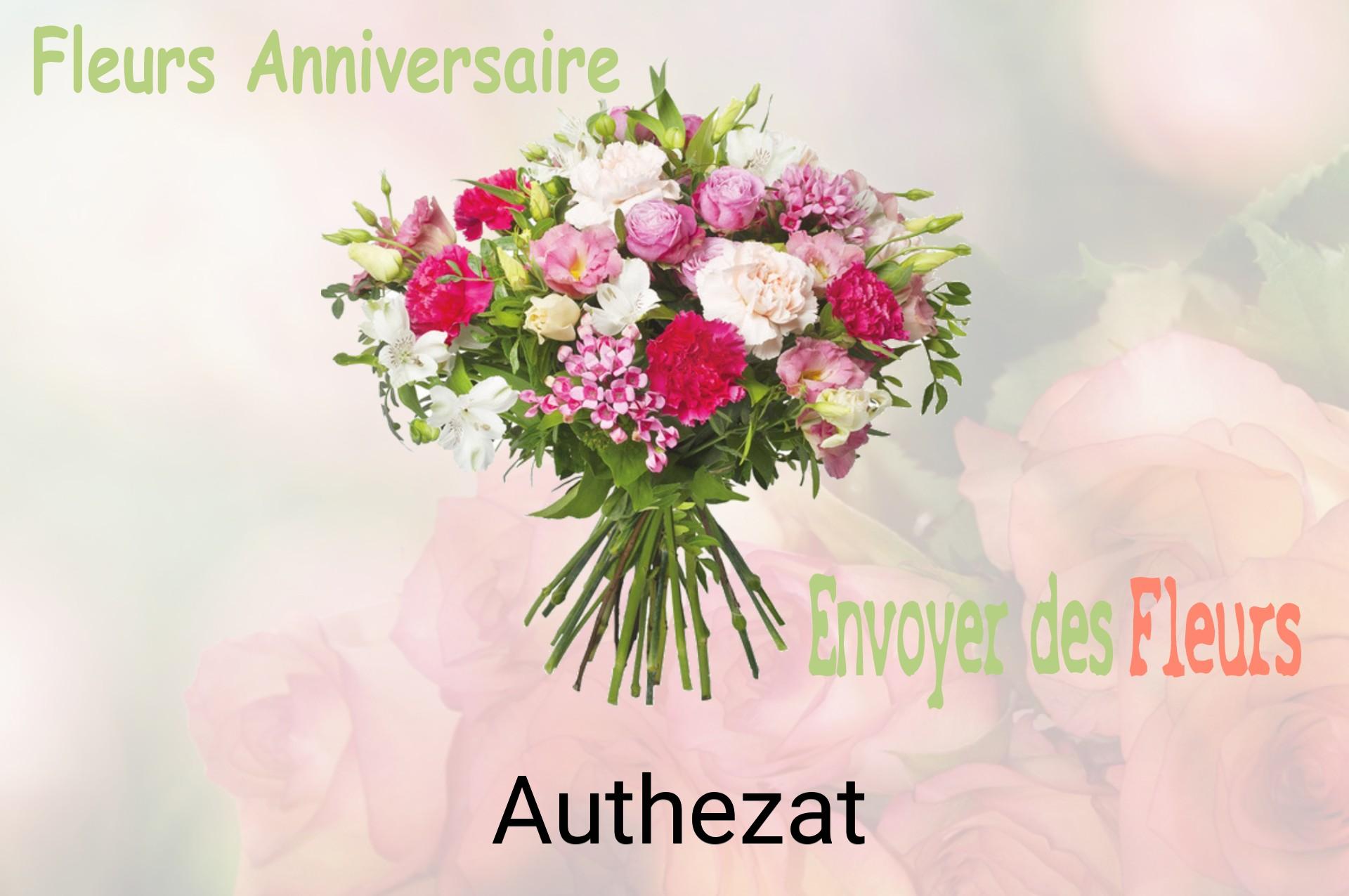 Bouquet de fleurs d’anniversaire livré à Authezat