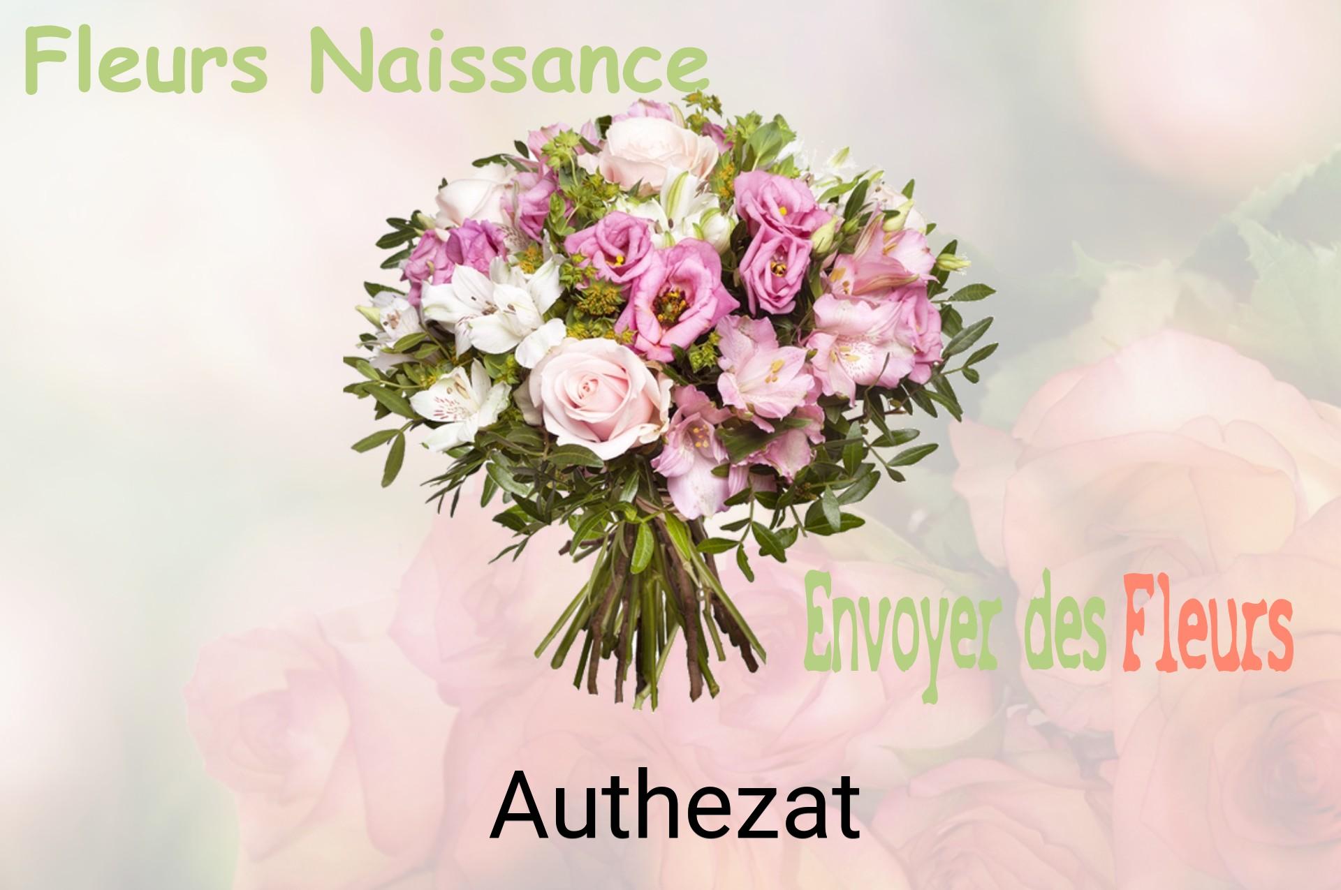 Bouquet de fleurs de naissance livré à Authezat
